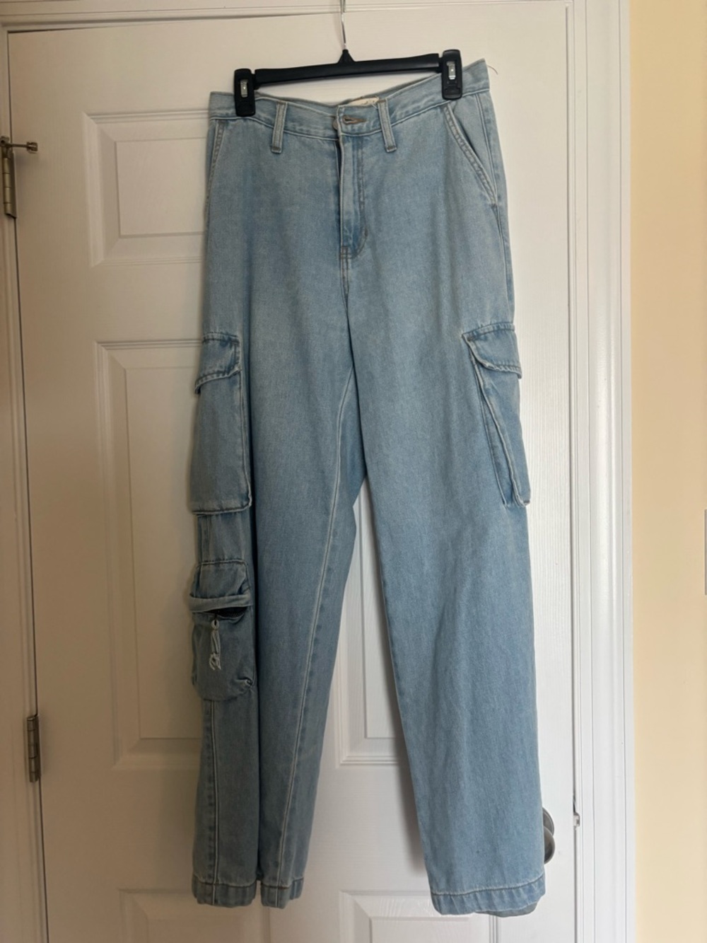 Light Blue Cargo Denim Jeans